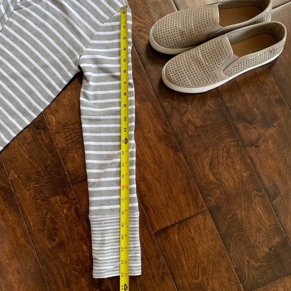 Cable and Gauge Striped Hooded Sweater Grey/White - Picture 4 of 7